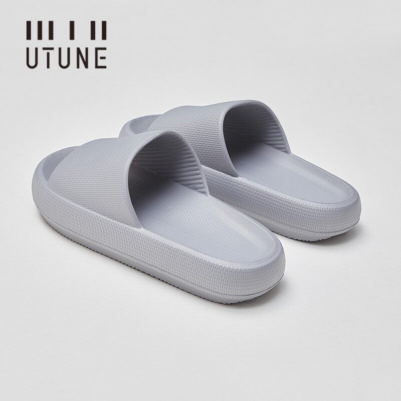 UTUNE EVA Slides Women Platform Slippers Summer Indoor Shoes Bathroom Beach Sandals Men Outside Non-slip Pink Slippers for Woman