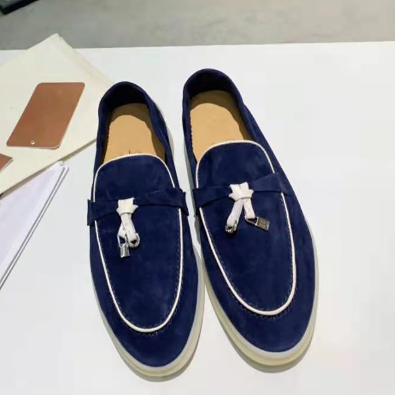 2021 high quality genuine leather women shoes casual flat loafers soft soled outdoor shoes leather shoes