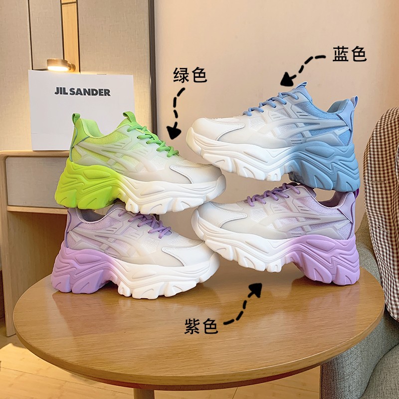 Autumn Women Chunky Sneakers New Design Woman Shoes Colorful Thick Sole Fashion Girls Platform Sneakers Ladies Sneakers