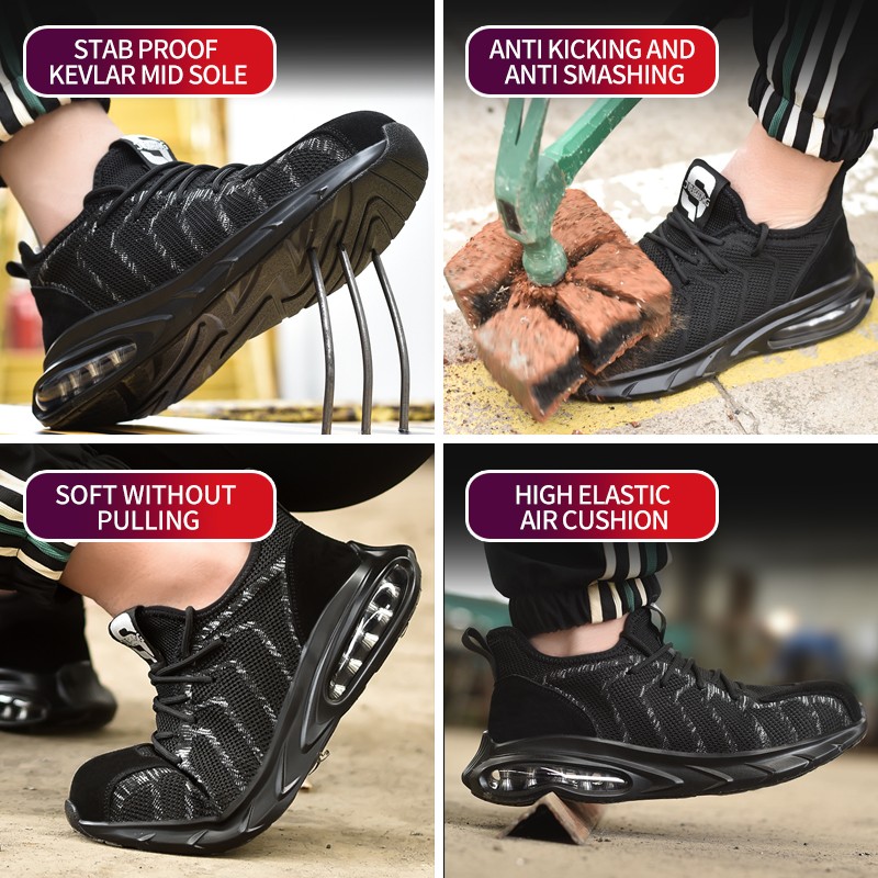 Summer breathable work safety shoes insurance shoes men's anti-smashing and anti-puncture work safety shoes