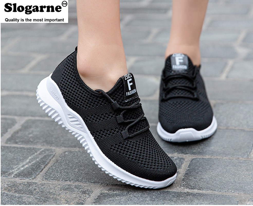 Women Spring Autumn New Sneakers Vulcanized Shoes Skateboard Lady Loafers Women Casual Shoes Flats Running Shoes Sneakers Knitting