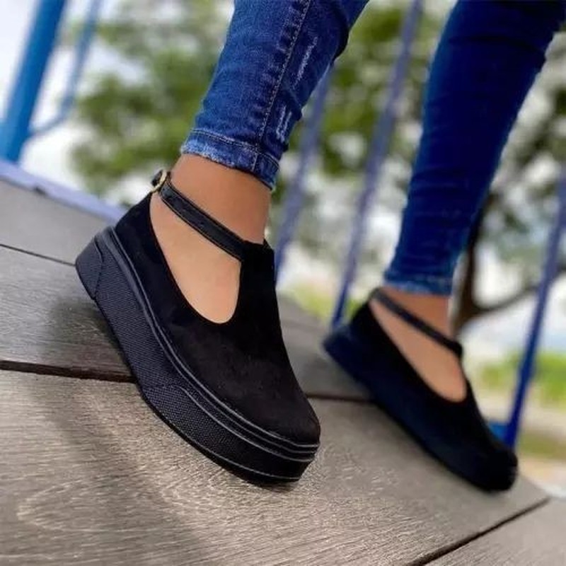 2022 ladies flat shoes summer mid heel platform sandals vulcanized shoes spring and autumn lightweight comfortable casual shoes