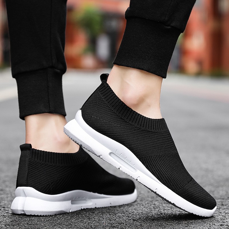 Damyuan Men's Lightweight Running Shoes Walking Shoes Breathable Women's Sneakers Slip-On Loafers Shoe Men's Casual Shoes Size 46 2021