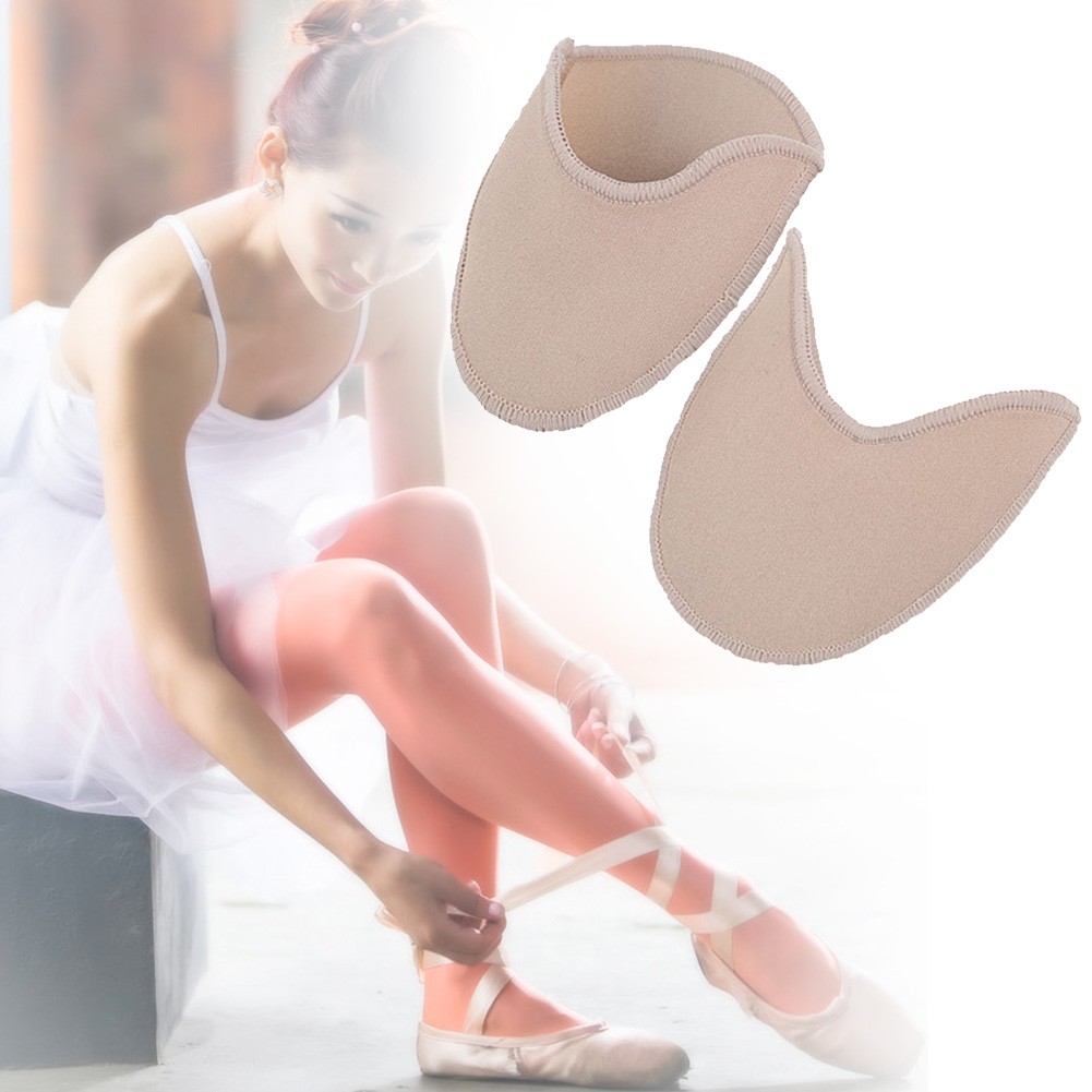 1 Pair Ballet Pain Relief Insert SEBS Dance Pointe Toe Pads Half Yard Insoles Protector Feet Ballerina Flexible Soft Forefoot