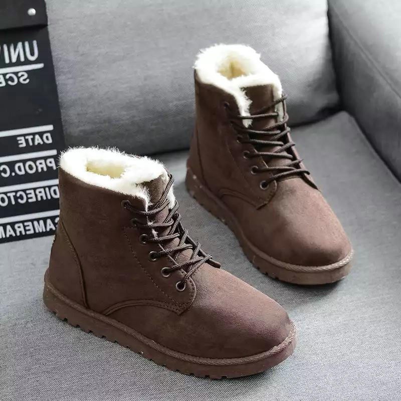 Women Anti Ski Snow Boots Big Size Plus Fleece Boots Warm Shoes For Students Shoes