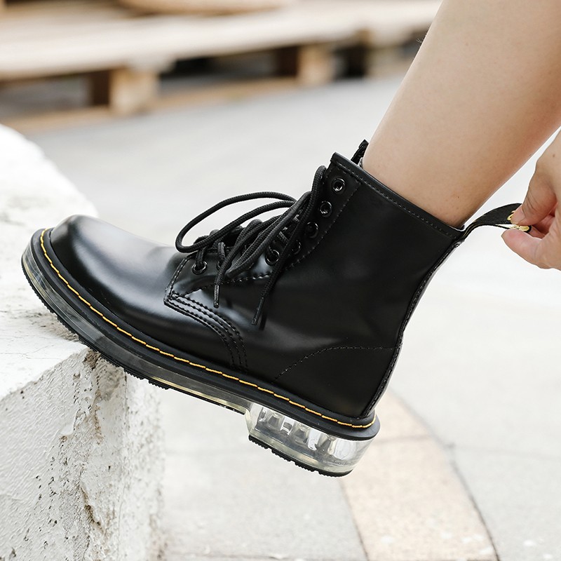 2021 New Women Fashion Shoes Air Cushion Casual Shoes Winter Platform Ankle Boots Genuine Leather Martin Booties Female