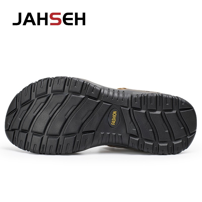 Hot Sale New Fashion Summer Leisure Beach Men Shoes High Quality Genuine Leather Sandals Big Yards Men Sandals Size 38-48