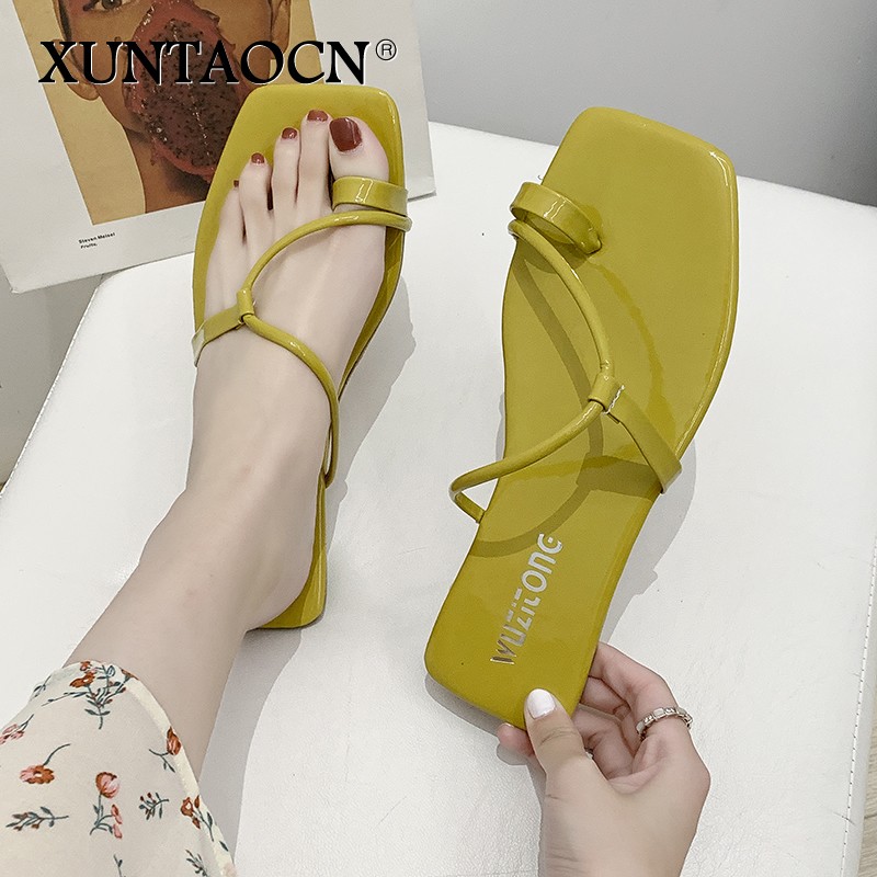 Women Summer Slippers Female Outdoor Fashion Flat Slides Euro and American Tide Rubber Soled Ladies Non-slip Slippers Selling