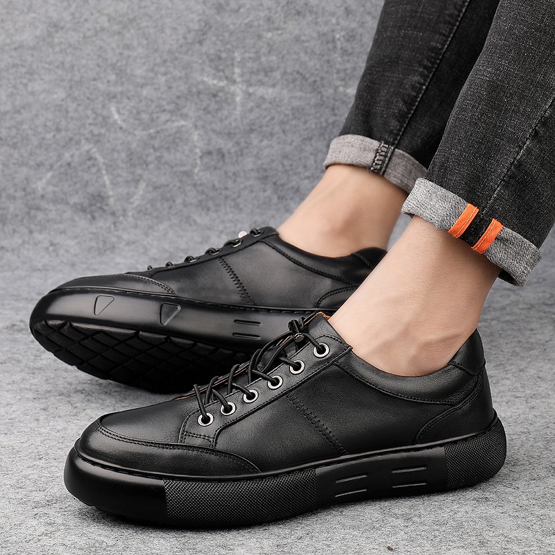 Genuine leather men's shoes, breathable casual shoes, designer, fall-summer, 2020