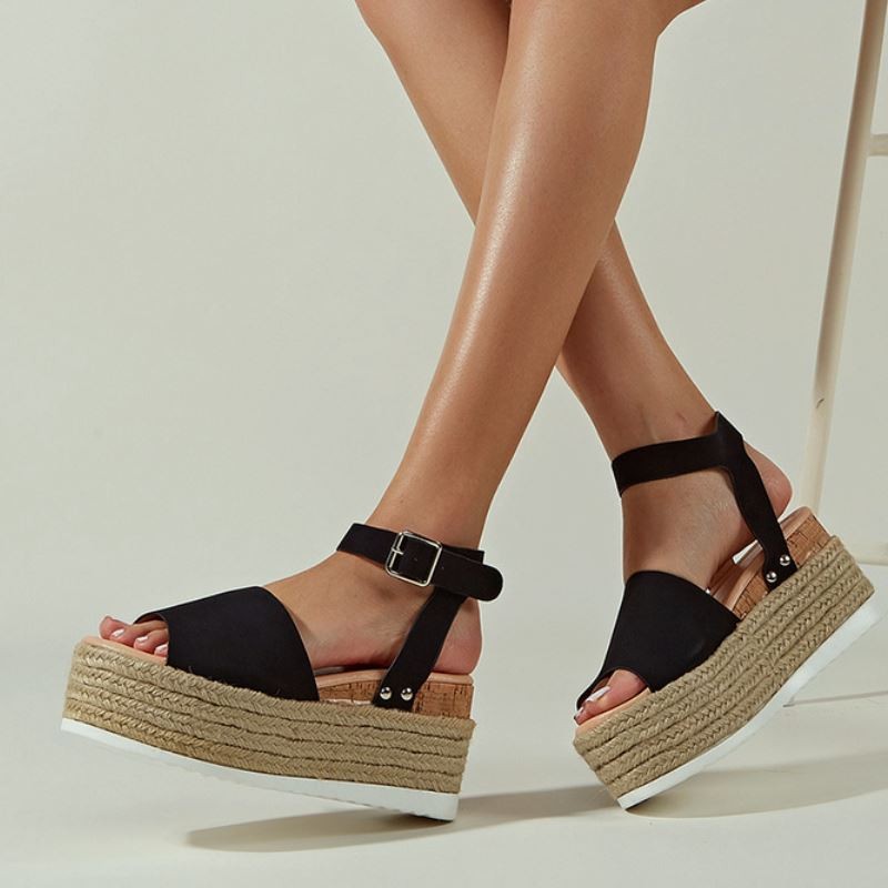 LuasTuas Women Sandals Fashion Platform Summer Wedges Shoes for Woman Ins Thick Bottom Lady Casual Daily Shoes Size 36-43