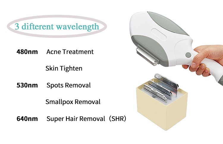 متعددة الوظائف OPT SHR IPL جهاز إزالة الشعر بالليزر تجديد الجلد استخدام المنزلي جهاز لغة الجمال والتخصيص الشعار