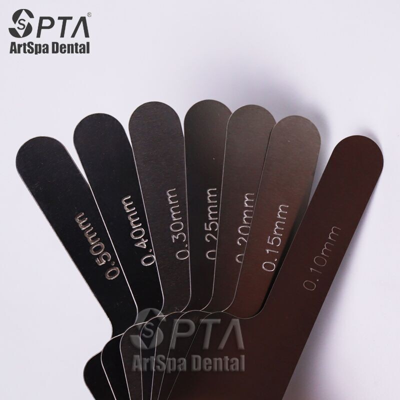 Dental Proximal Interval Measuring Ruler Measuring Dentist Gap Dental Stainless Steel Reciprocating IPR Orthodontic System Autoclave