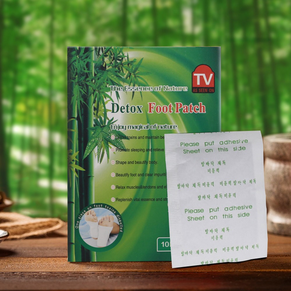 40pcs=2box Bamboo Detox Foot Patch Helping Body Detoxify (20pcs Sticker and Adhesives) Feet Spa Herbal Medical Plaster