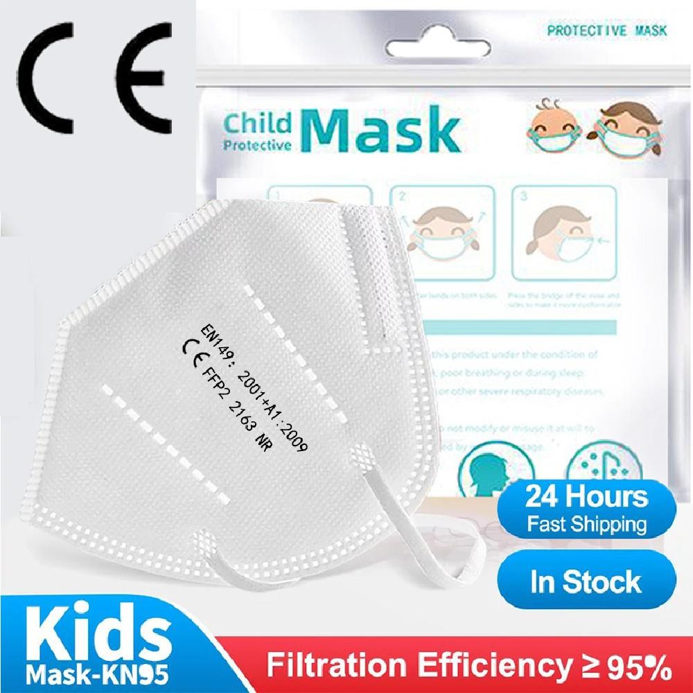 ffp2 Mask Kids Children KN95 Dustproof Mask Respirator CE Reusable Boys Girls Fit 6-14 Years Mascarillas Face Mask