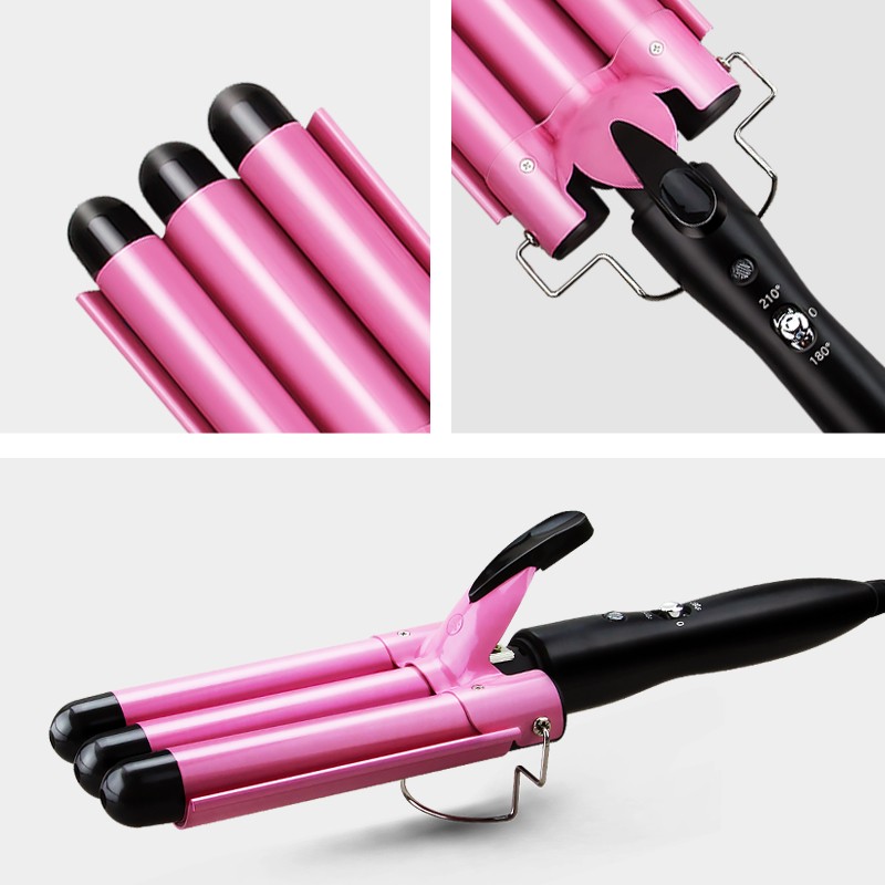 Hair Curling Iron Ceramic Professional Triple Barrel Hair Curler Egg Roll Hair Styling Tools Hairstylist Stick Curler