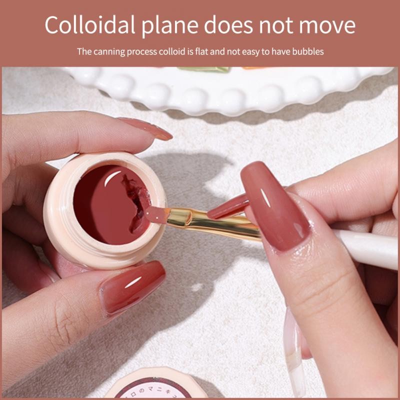 54 Colors Solid Cream Gel Nail Polish Long Lasting No Fade Semi Permanent Varnish Mix Nail Gel