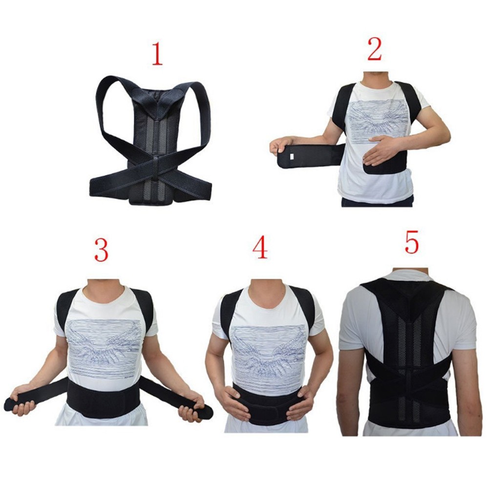 Adjustable Back Waist Posture Corrector Waist Trainer Men Women Adult Lumbar Brace Spine Shoulder Support Belts