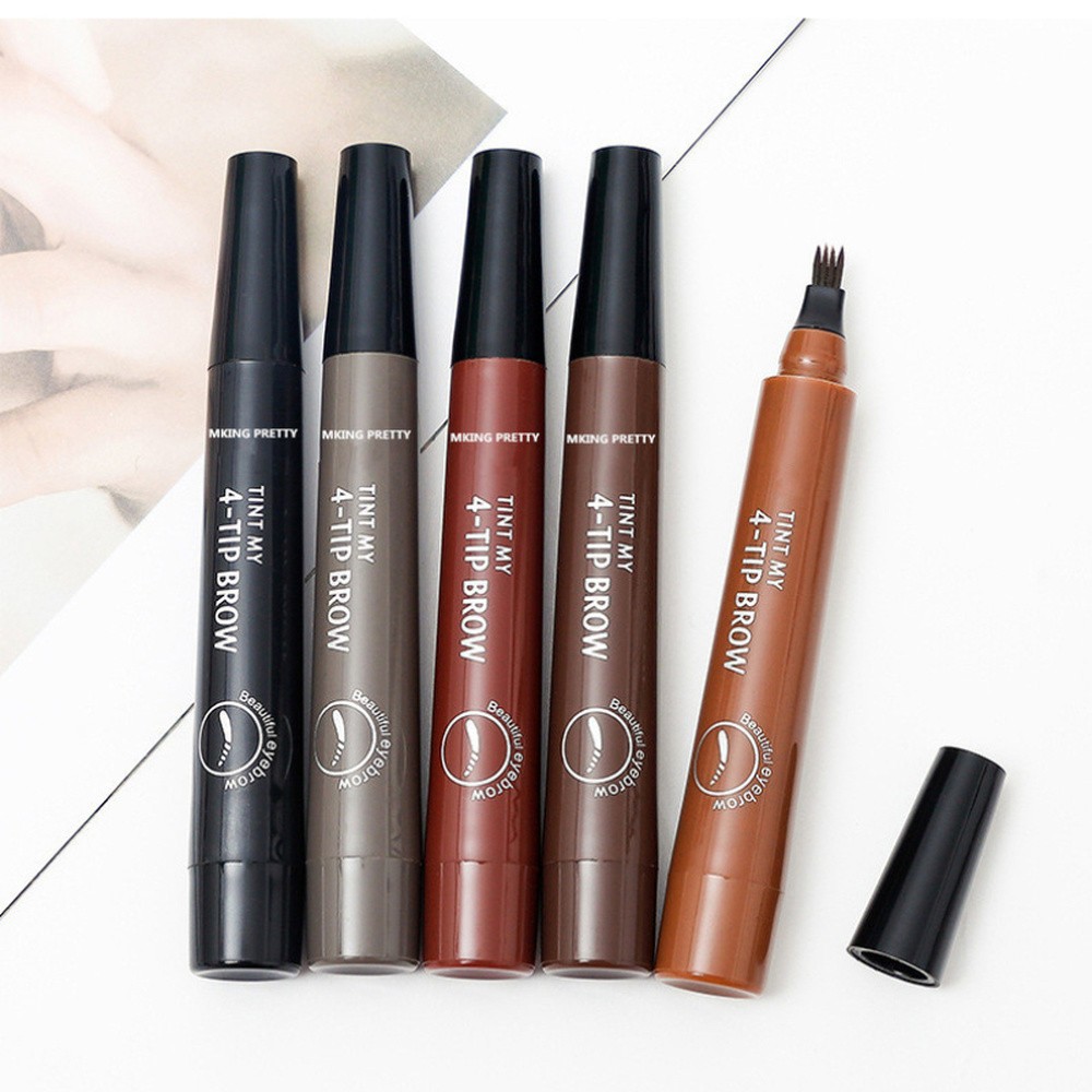 Microblading Eyebrow Pen Waterproof Fork Tip Eyebrow Tattoo Pen Long Lasting Professional Fine Sketch Liquid Eye Brow Pencil