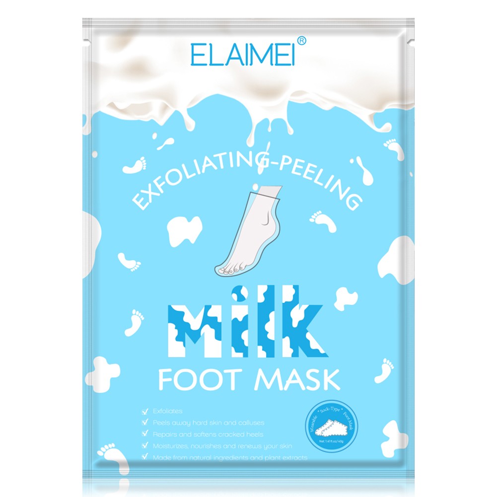 2pcs/bag Exfoliating Foot Mask Feet Peeling Mask Socks Spa Smooth Dead Skin Remover Moisturizing Whitening Foot Mask