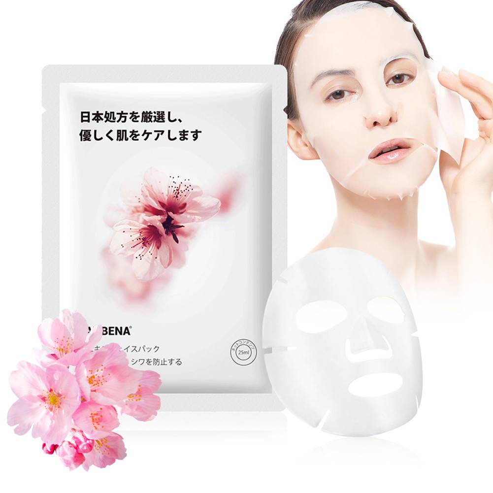 1pc Fruit Aloe Moisturizing Facial Mask Deep Moisturizing Oil-control Skin Rejuvenation Anti-aging Facial Mask Beauty Skin Care