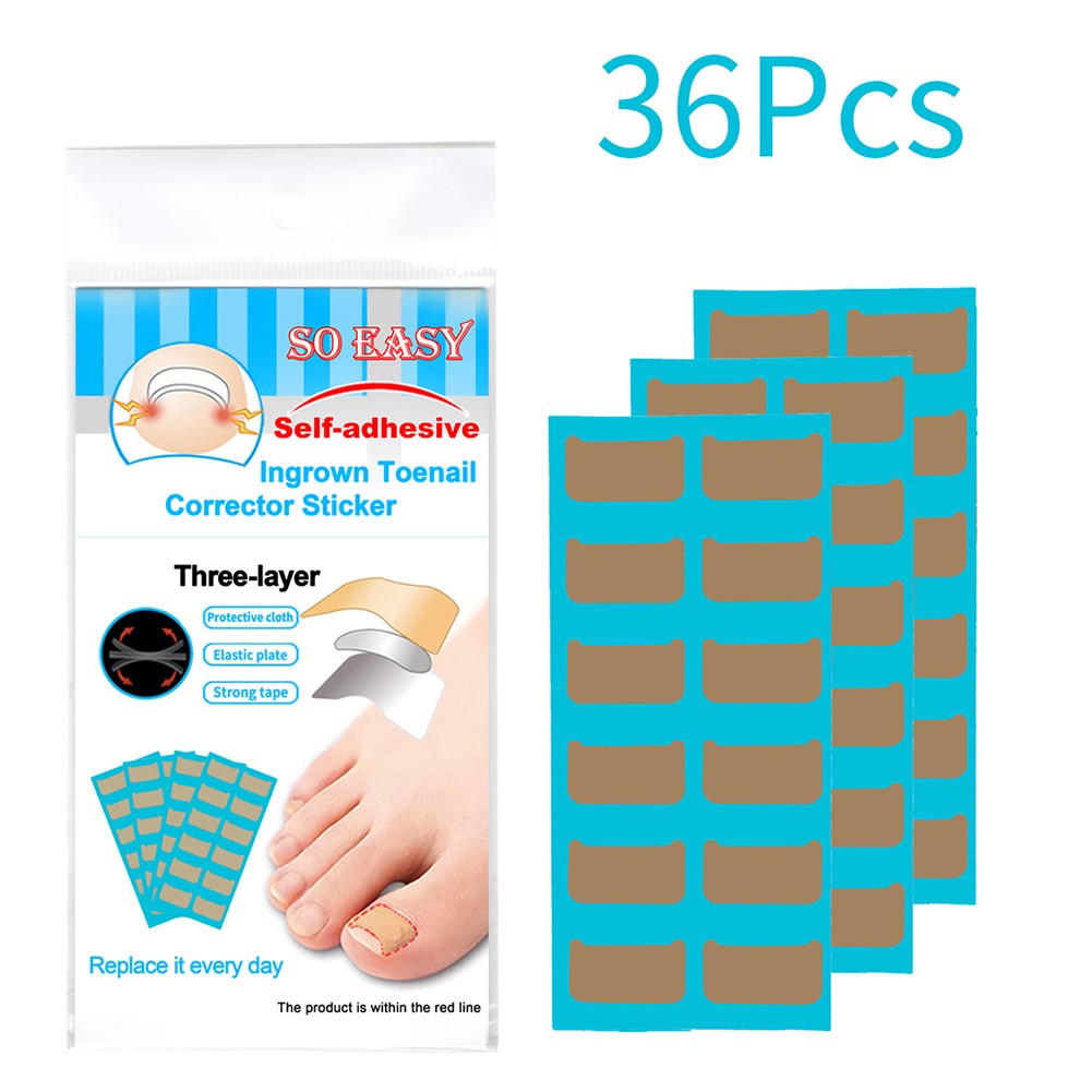 Paronychia Treatment Recovery Sticker Ingrown Toenail Correction Stickers Patches Treatment Fixer Foot Corrector Toe