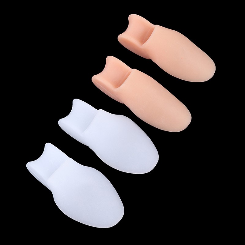 1 Pair Silicone Gel Thumb Bunion Corrector Little Toe Protector Separator Hallux Valgus Finger Straightener Foot Care Relief Pads