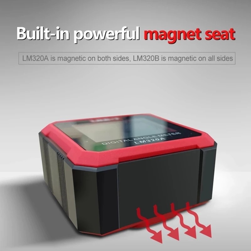 UNI-T LM320A LM320B Electronic Angle Meter Digital Protractor Magnetic Inclinometer Angle Test Bevel Measuring Tool Box