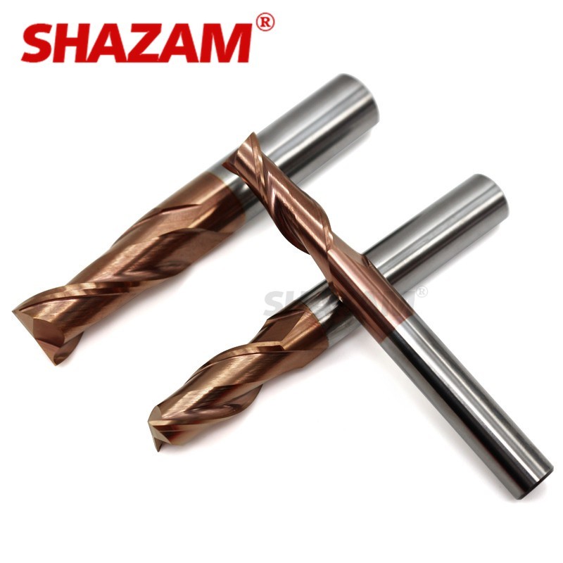 Milling Cutter HRC55 Alloy Coating Tungsten Steel Tool 2 Blade Endmills Wholesale Higher Hardness Milling Cutters Machine For Metal