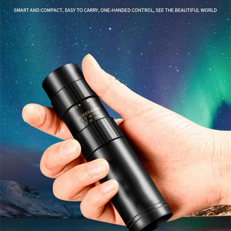 10-300X40 Professional Monocular Telescope Hd Powerful Full Steel Portable Binoculars High Quality Take Pictures For Camping