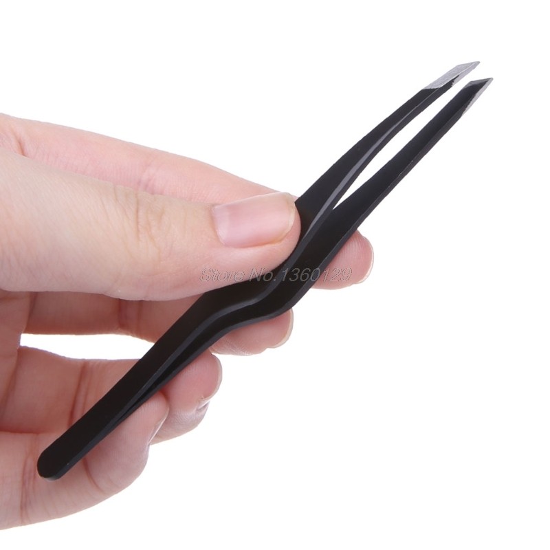 Professional Stainless Steel Eyebrow Tweezers Handy Hair Removal Tool J26 19 Direct Delivery