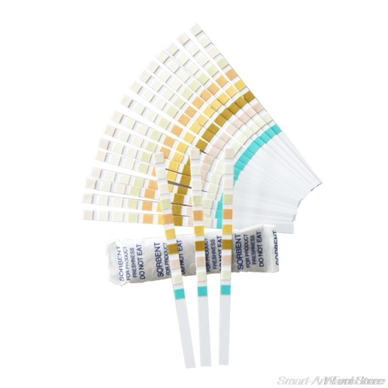 100 Strips URS-10T Urinalysis Reagent Strips 10 Urine Parameters Test Strip Leukocytes Nitrite Polybilinogen Protein pH