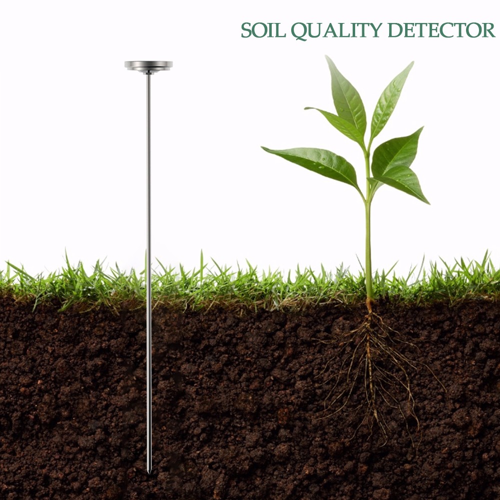 50cm Compost Soil Tester Meter Measurement Probe Stainless Steel Thermometer Temperature Monitor for Garden Lawn Plant Pot