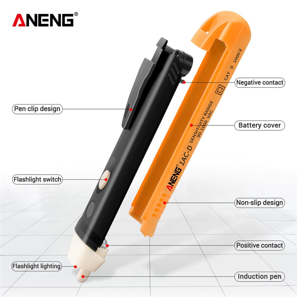 Non Contact Induction Test Pen Electricity Test Pen Ciel Digital 90-1000V 12-1000V AC Voltage Detector Tester Meter Volt Current