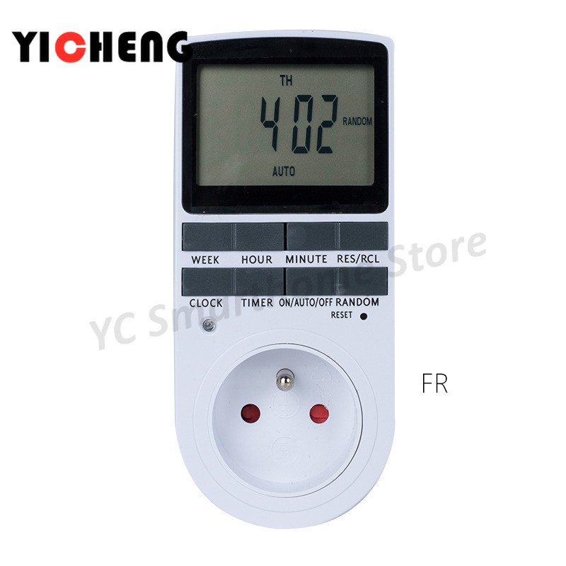 Big Screen Timer EU US UK Kitchen Socket Timing Switch Electronic Timer AU BR FR