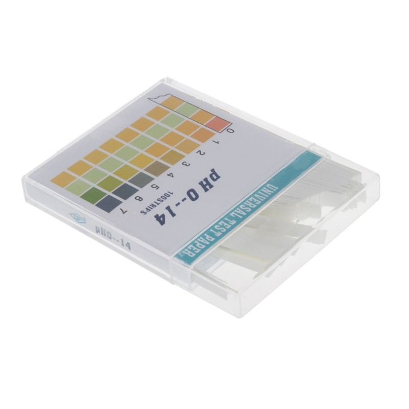 Clitoris Test Kit, 100 Strips pH 0-14, Acid-Alkaline Indicator Paper, Water, Saliva