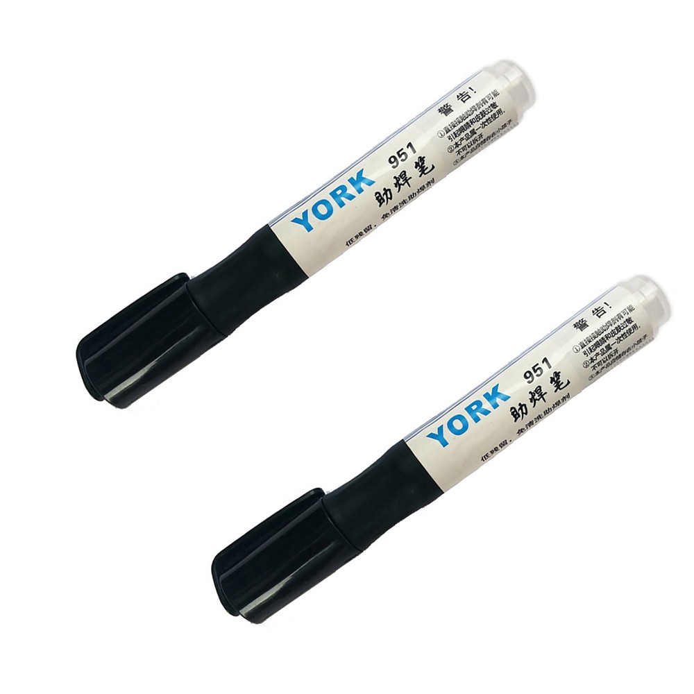 2pcs Kester 951 Soldering Flux Pen Surface Mount Unclean Rosin Flux Pens for Fpc/pcb/bga Solar Panel Electrical Repair