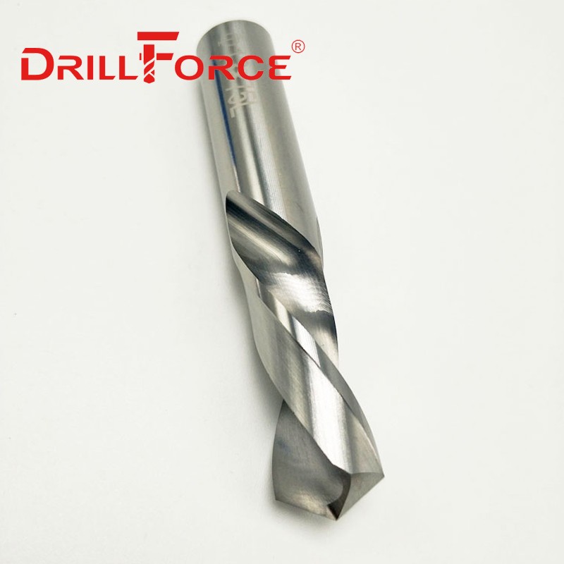 Drillforce 1pc 0.5mm-20mm Left Hand Steel Carbide Drill Bit Reverse Spiral Flute Twist Drill Bit For Steel Alloy Stainless Tool