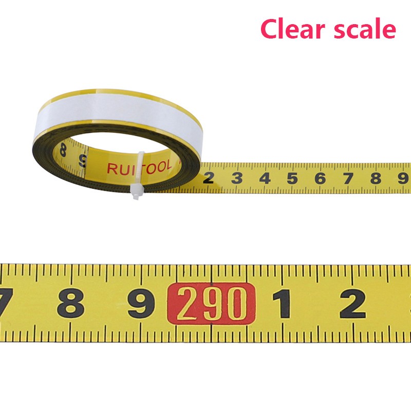 Woodworking T Track Tape Measure 12.5/16/19mm Width Metric Self-Adhesive Gauge Ruler for Miter Track Router Table Saw Measuring