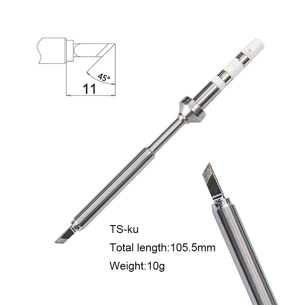 Pine64 TS100 Soldering Iron Tips Replacement Various Models of Pinecil Electric Soldering Iron Tip TS-BC2 TS-C1 TS-KU TS-ILS