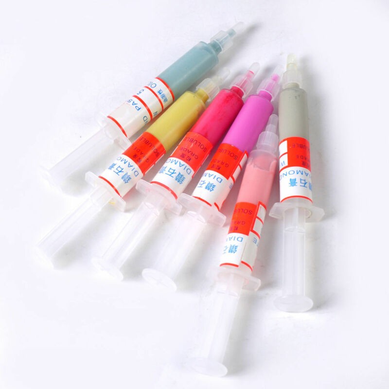 1/6/8/12 Piece Diamond Polishing Lapping Pastes Compound Set 0.5-40 Micron Tools