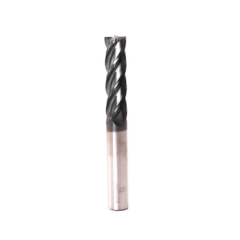 Endmill Cutting HRC50 4 Flute 4mm 5mm 6mm 8mm 12mm Metal Alloy Carbide Milling Tungsten Steel Milling Cutter End Mill Tools