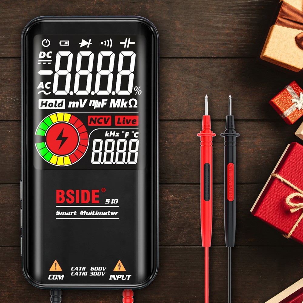 BSIDE Digital Multimeter S11 S20 DC Intelligent DC Omnidirectional AC Capacitor AC Ohm Diode NCV Hz Detector EMF Tester