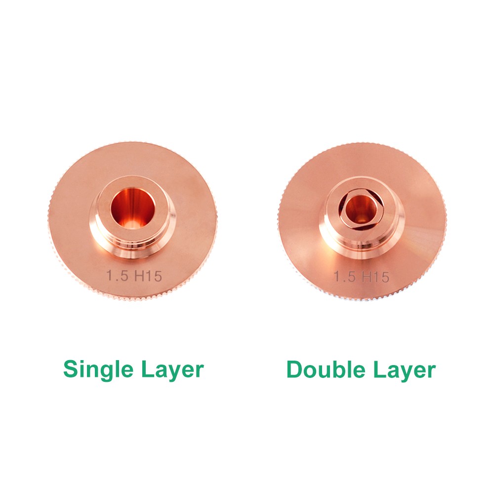 laser nozzle for raytool Dia.32mm caliber 0.8 - 5.0mm single layer/double layers fiber laser cutting heads