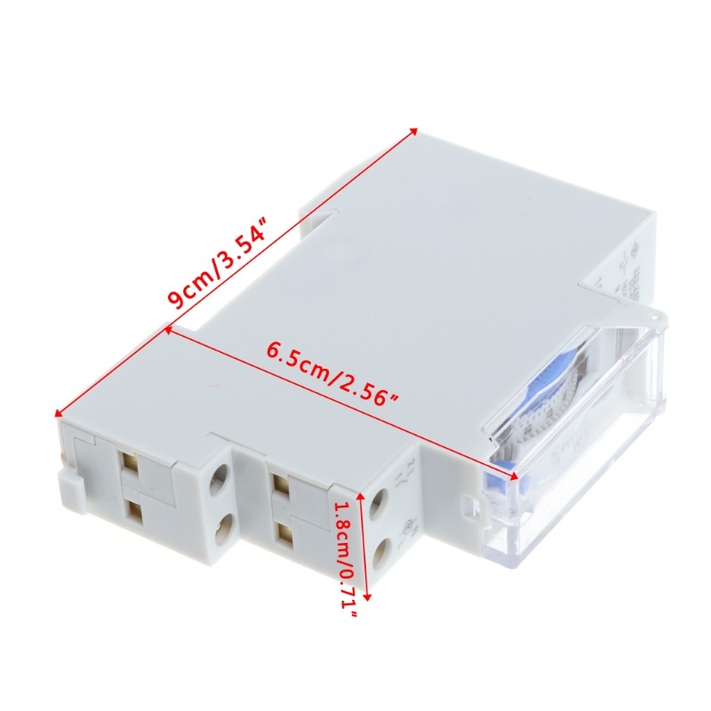 15 minute mechanical timer, 24 hour switch, programmable Din rail timer