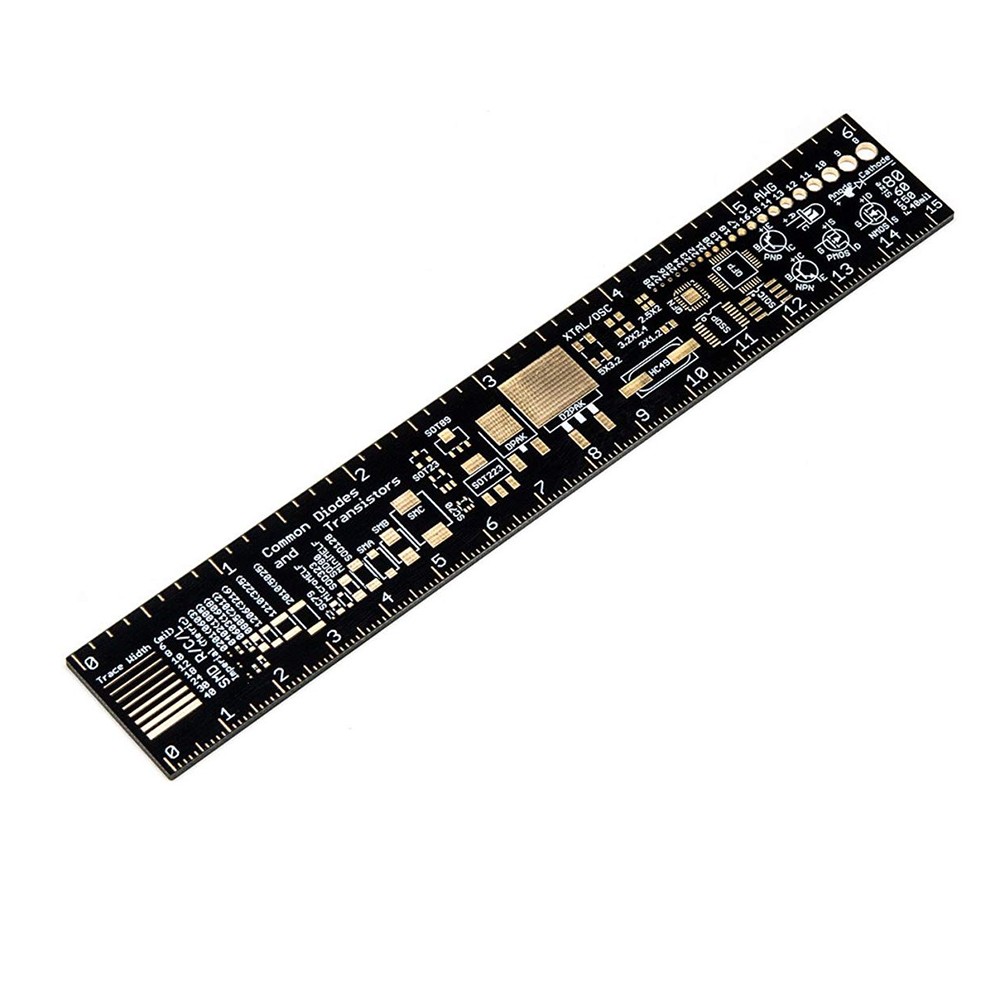 Multifunctional PCB Ruler Printed Circuit Board Chip Reference IC SMD Diode Module Packaging Electronic Engineer Tools