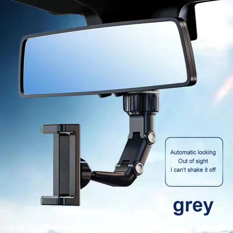 Multifunctional car bracket rearview mirror back seat video shooting kitchen multi-scene use mobile phone holder