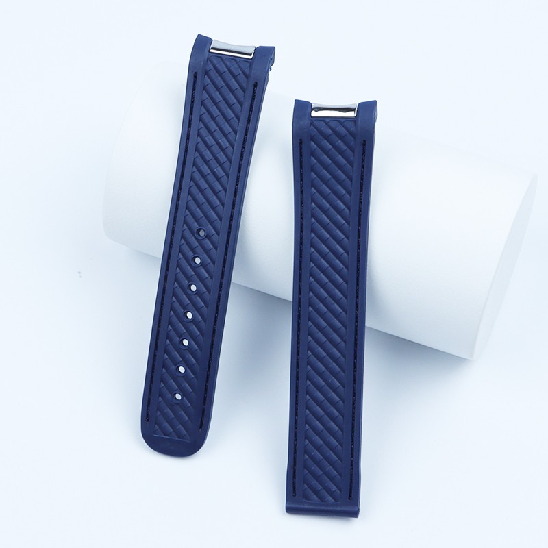 20mm Silicone Watch Rubber Band for Omega Watchband Seamaster 300 AT150 Aqua Terra Ultra Light 8900 Steel Buckle Watchband Bracelets