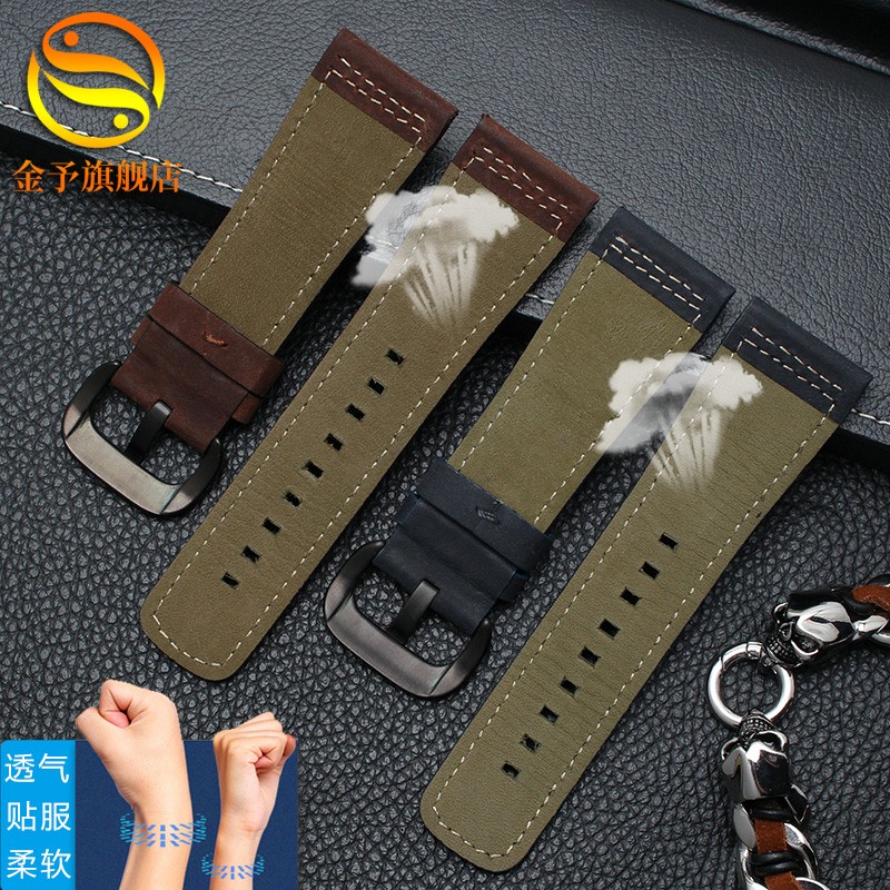 Genuine Leather Watch Band Men For Seven Friday M2/02 P1B/01 P2B/02 First Layer Cowhide Leather Bracelet Female 28mm Watch Strap