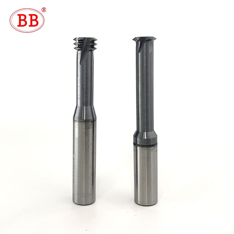 BB 1 Teeth Thread Milling Cutter Tungsten Carbide CNC Steel Machining Aluminum 60 Degree M1.2 M1.6 M2 M2.5 M3 M4 M5 M6 M8