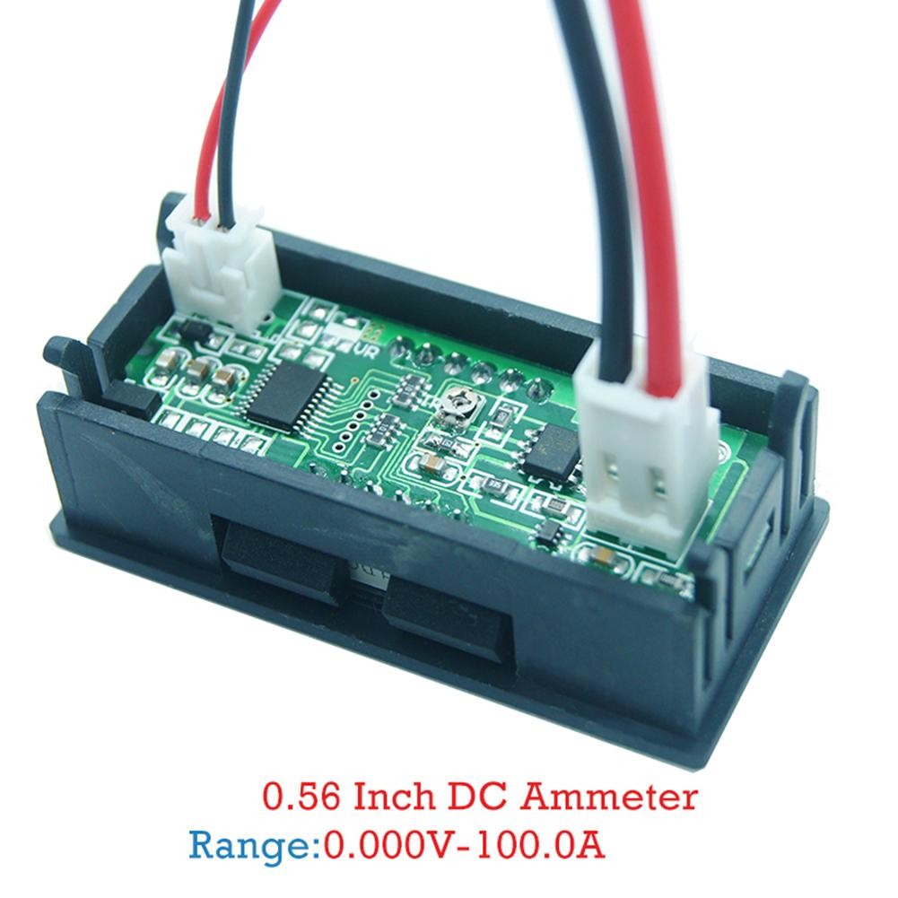 4 أرقام عالية الدقة 4-30 فولت 0-10A/50A/100A الفولتميتر مقياس التيار الكهربائي المزدوج LED شاشة ديجيتال أمبير فولت Merter لوحة قياس